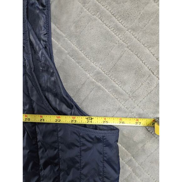 HAGGAR Heritage Collection Men's Vest Full Zipper & Button Poly Fill NAVY 2XL - Picture 4 of 5